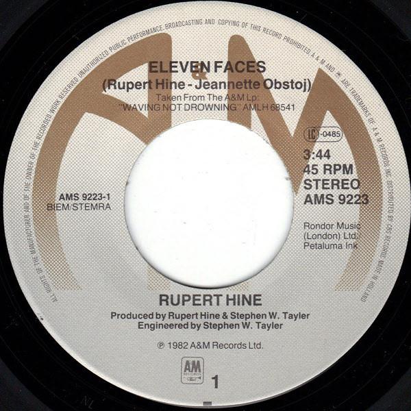 Rupert Hine - Eleven Faces - 7 Inch
