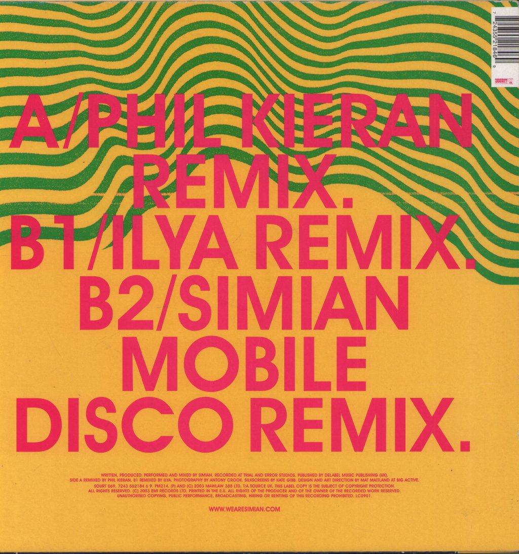 Simian - La Breeze - 12 Inch