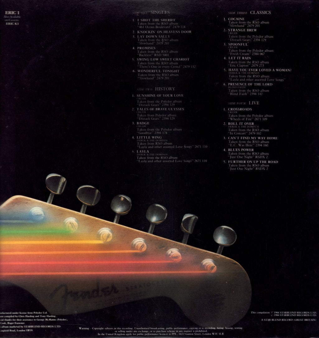 Eric Clapton - Backtrackin' - Double Lp