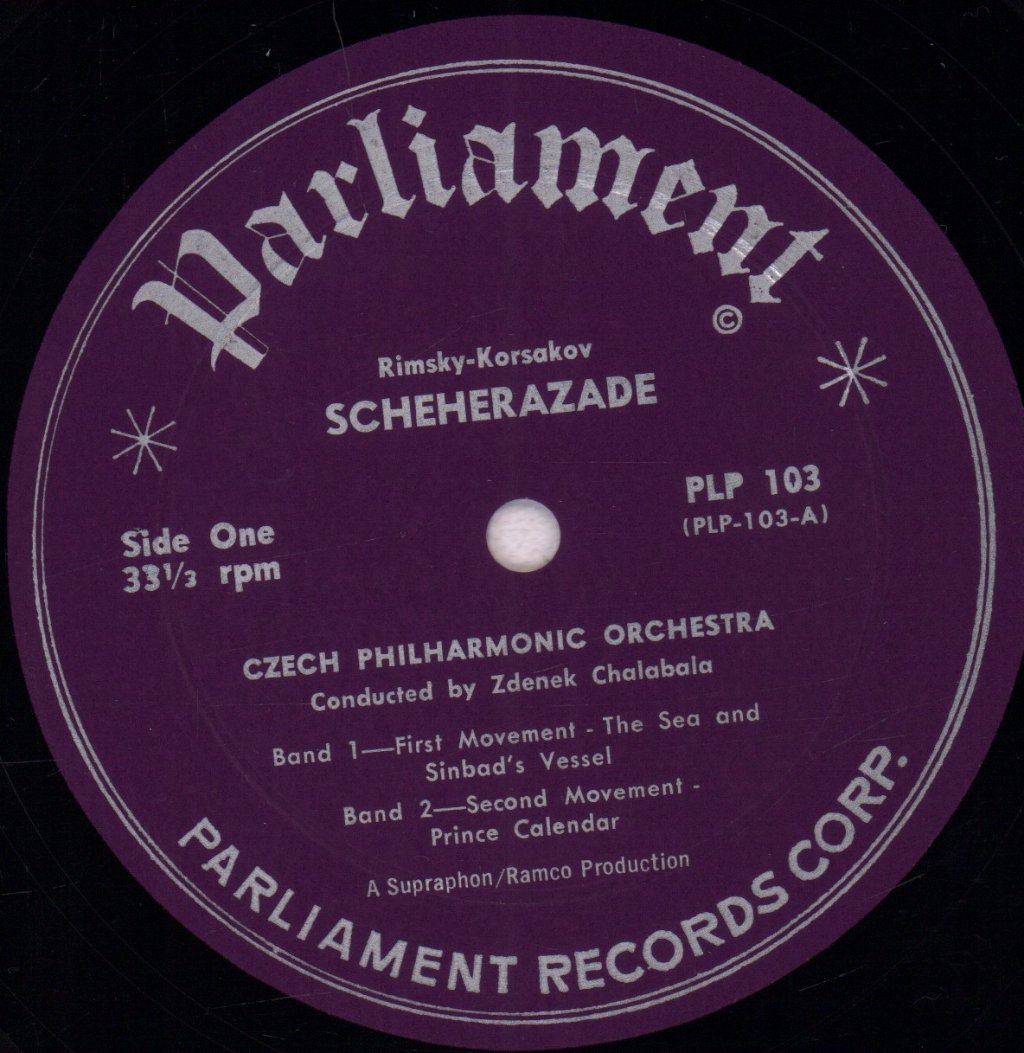 Czech Philharmonic Orchestra - Rimsky-Korsakov Scheherazade op. 35 - Lp