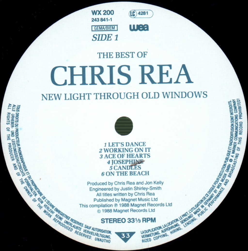 Chris Rea - New Light Through Old Windows (Best Of) - Lp
