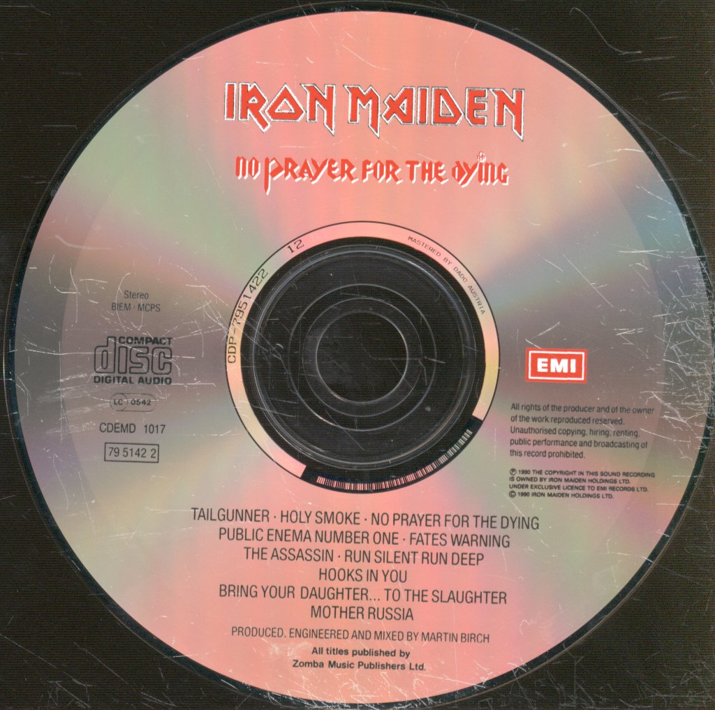 Iron Maiden - No Prayer For The Dying - Cd