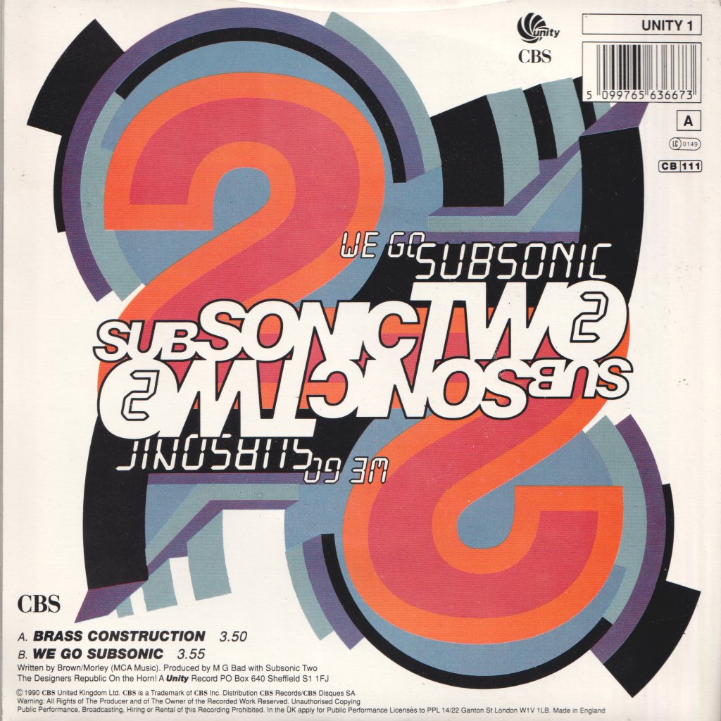 Subsonic 2 - Brass Construction - 7 Inch