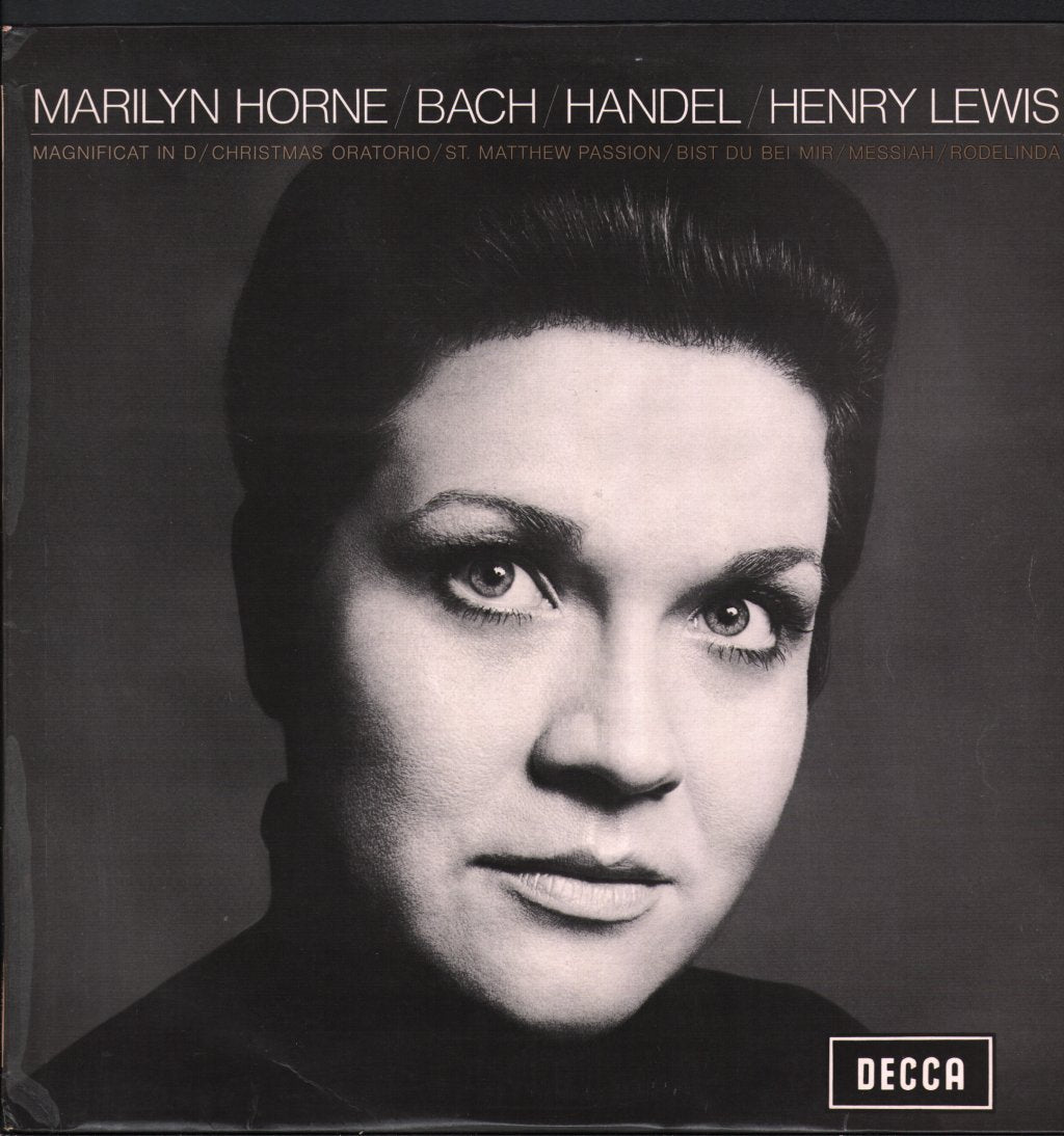 Marilyn Horne / Vienna Cantata Orchestra / Henry Lewis - Marilyn Horne Sings Bach And Handel - Lp