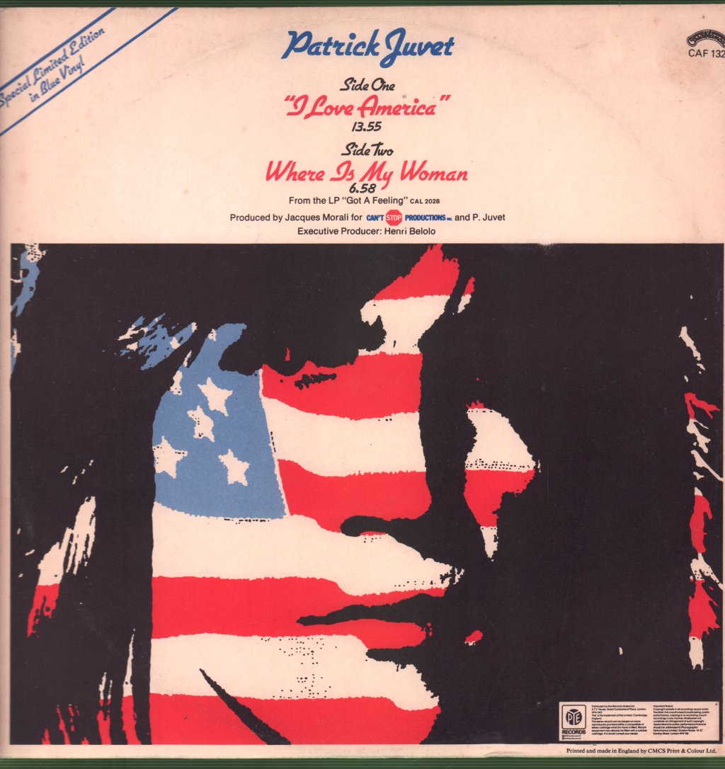 Patrick Juvet - I Love America - 12 Inch