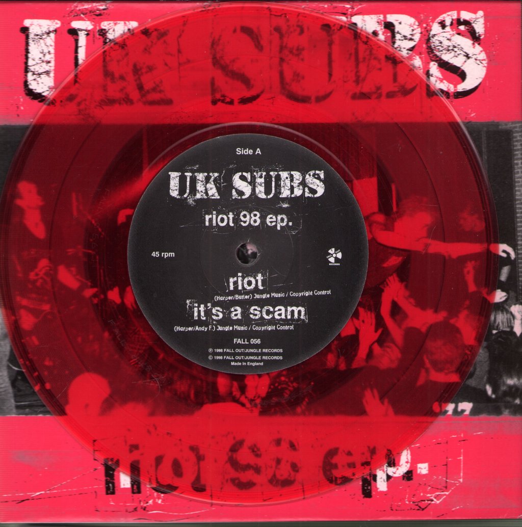 UK Subs - Riot 98 ep. - 7 Inch