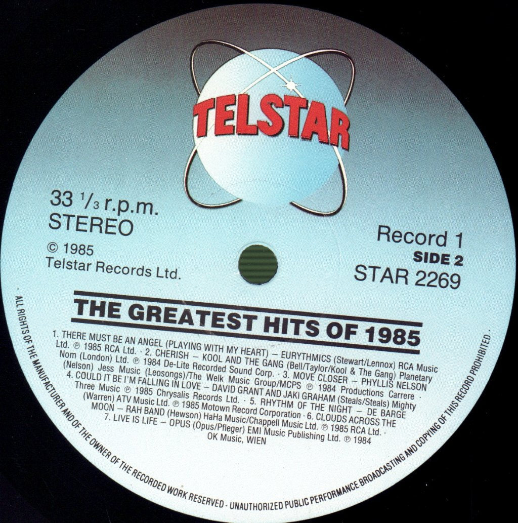 Various Artists - Greatest Hits Of 1985 - Double Lp