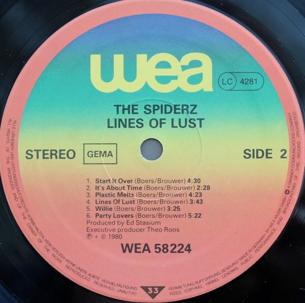 Spiderz - Lines Of Lust - Lp