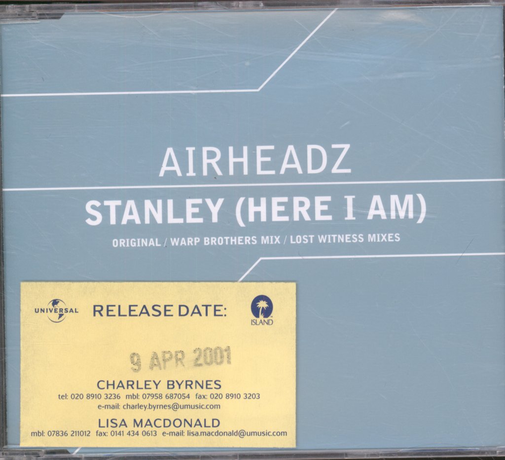 Airheadz - Stanley (Here I Am) - Cd
