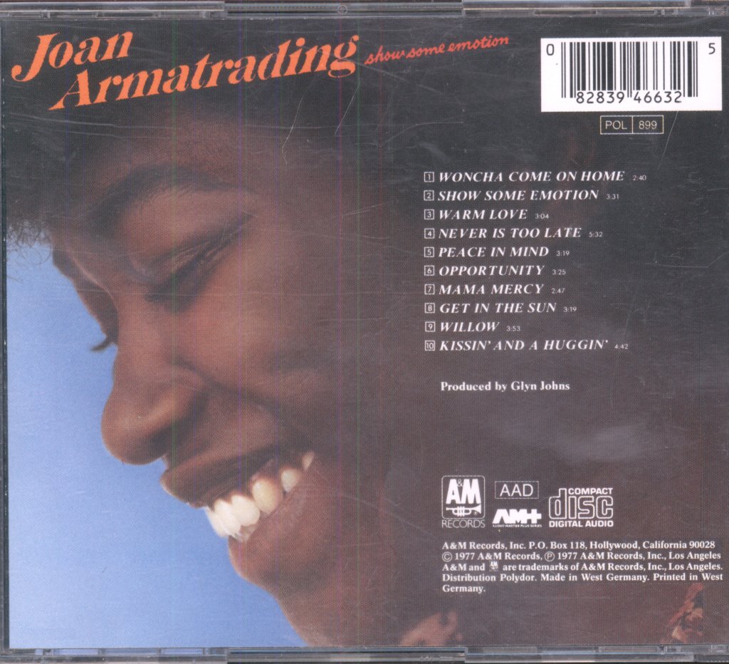 Joan Armatrading - Show Some Emotion - Cd