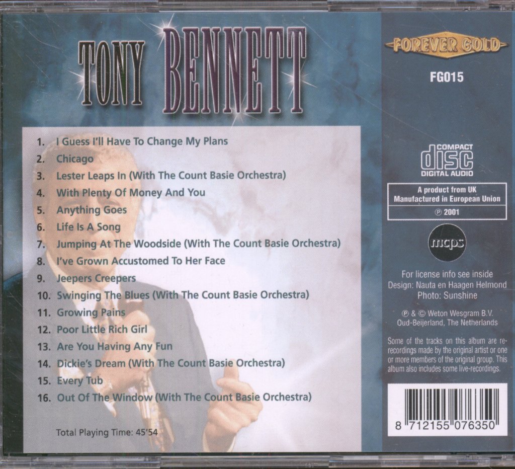 Tony Bennett - Tony Bennett - Cd
