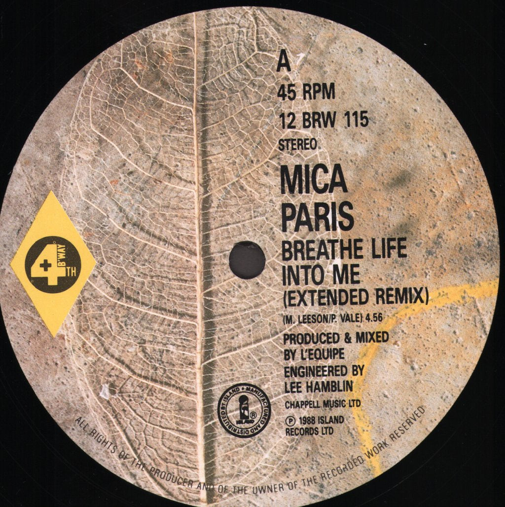 Mica Paris - Breathe Life Into Me - 12 Inch
