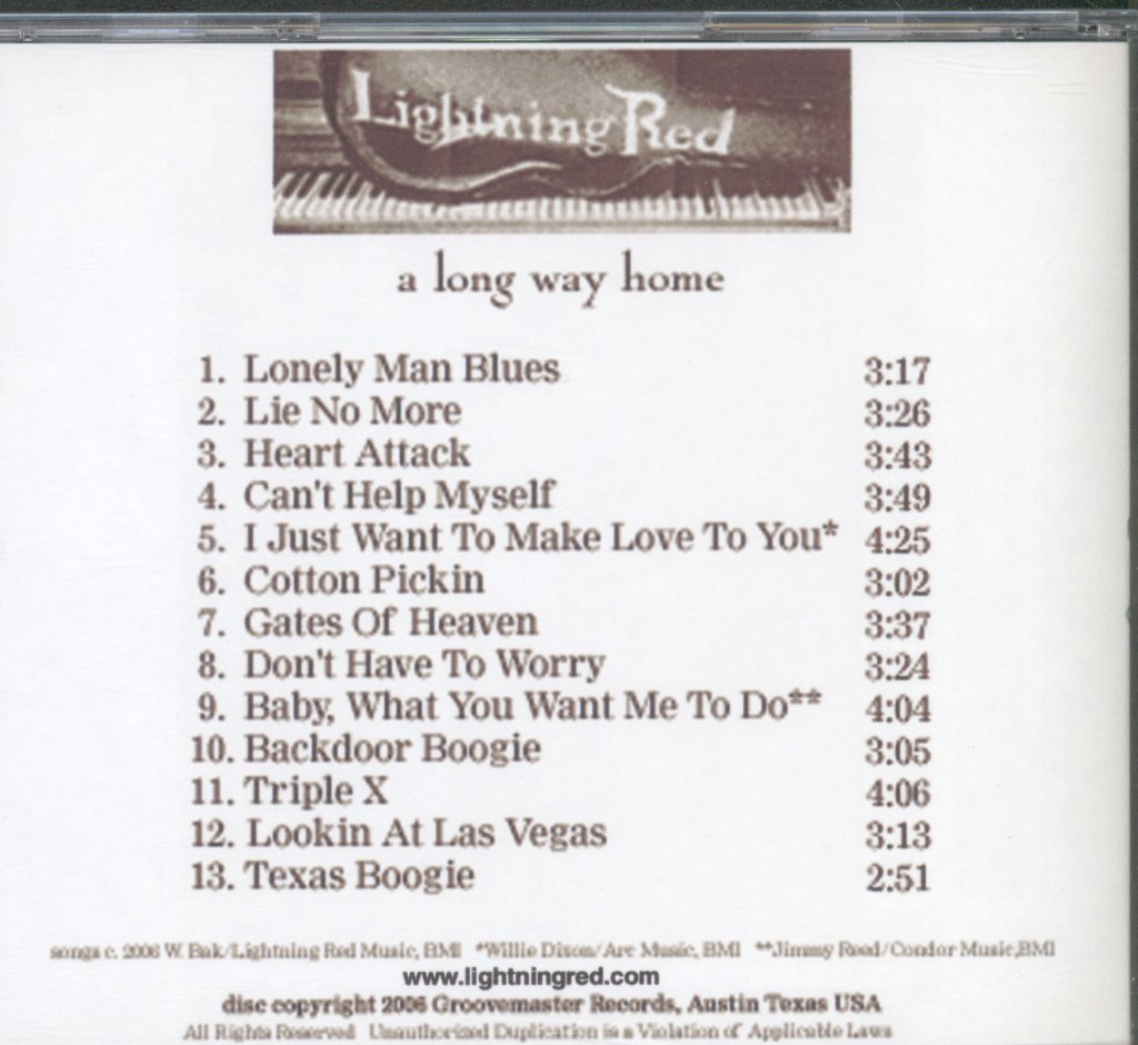 Lightning Red - A Long Way Home - Cd