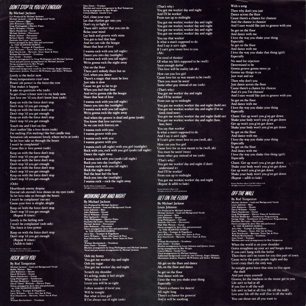 Michael Jackson - Off The Wall - Lp