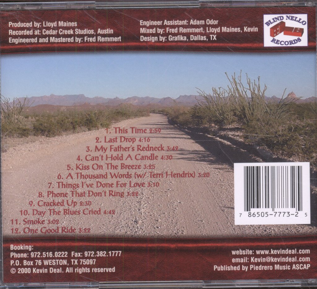 Kevin Deal - Kiss On The Breeze - Cd