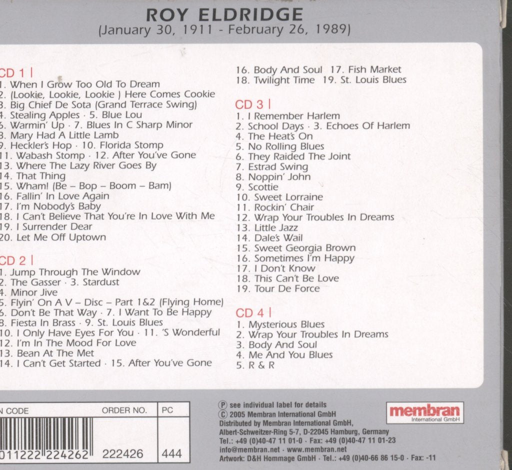 Roy Eldridge - Me And You Blues - Cd Set
