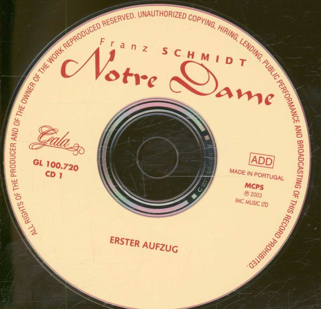 Bavarian Radio Symphony Orchestra / Hanz Altman - Franz Schmidt - Notre Dame - Double Cd