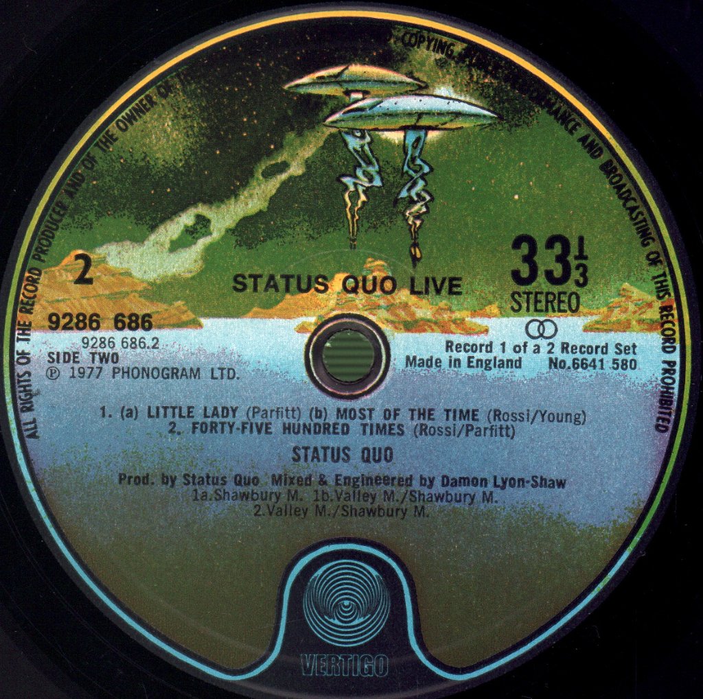 Status Quo - Live - Double Lp