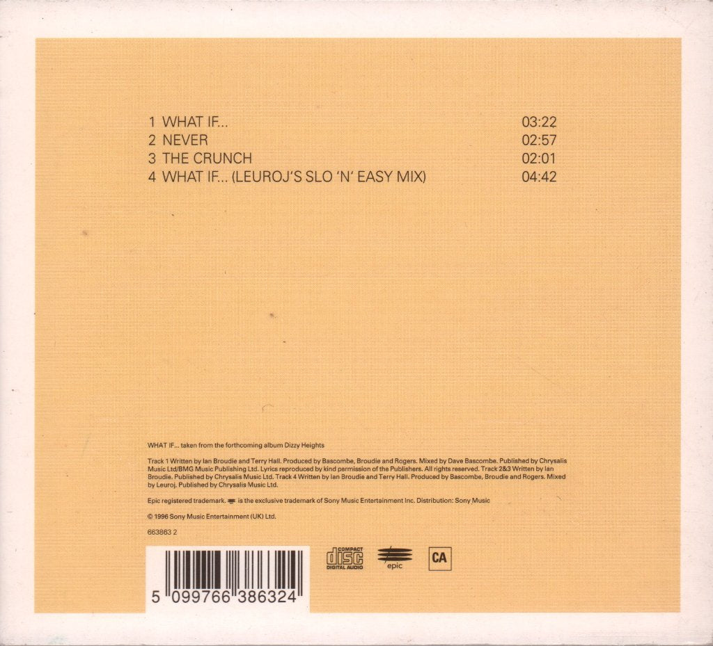 Lightning Seeds - What If - Cd