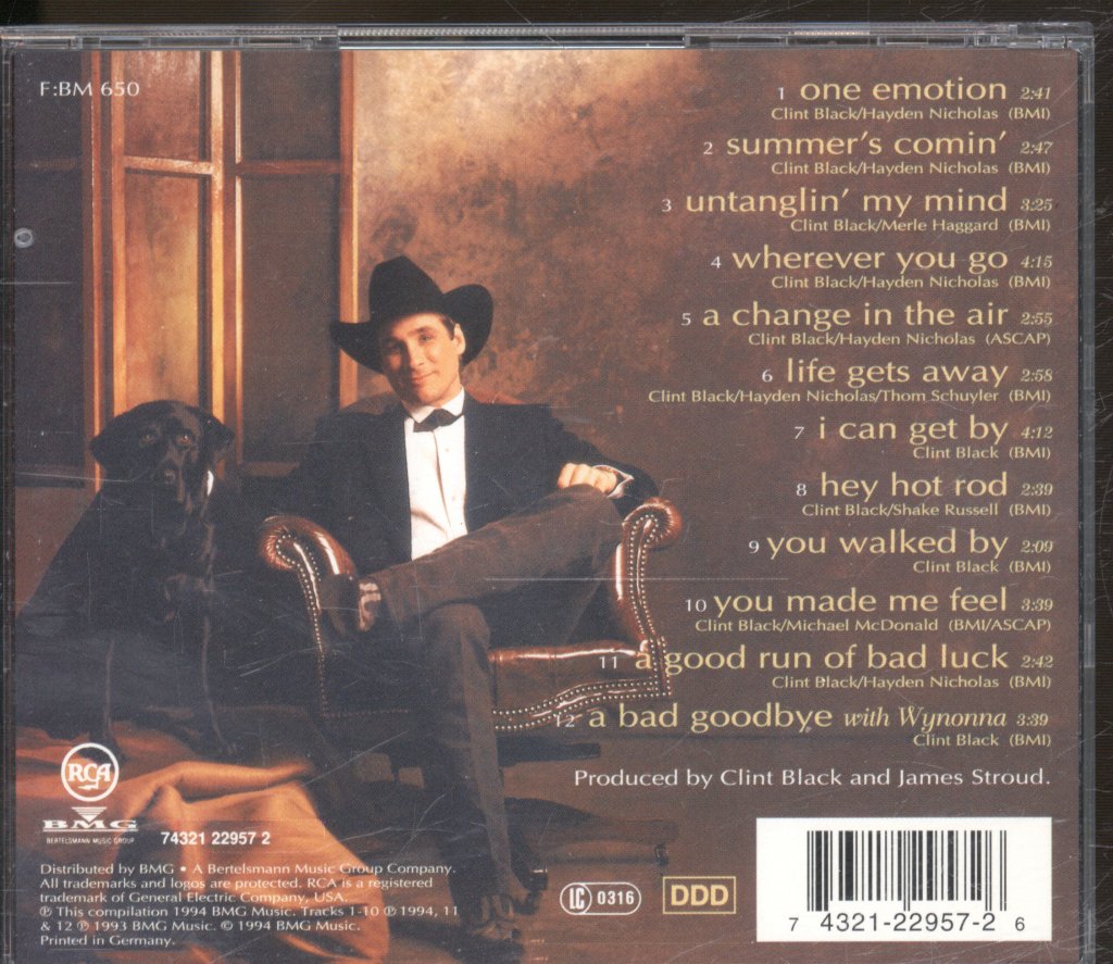 Clint Black - One Emotion - Cd