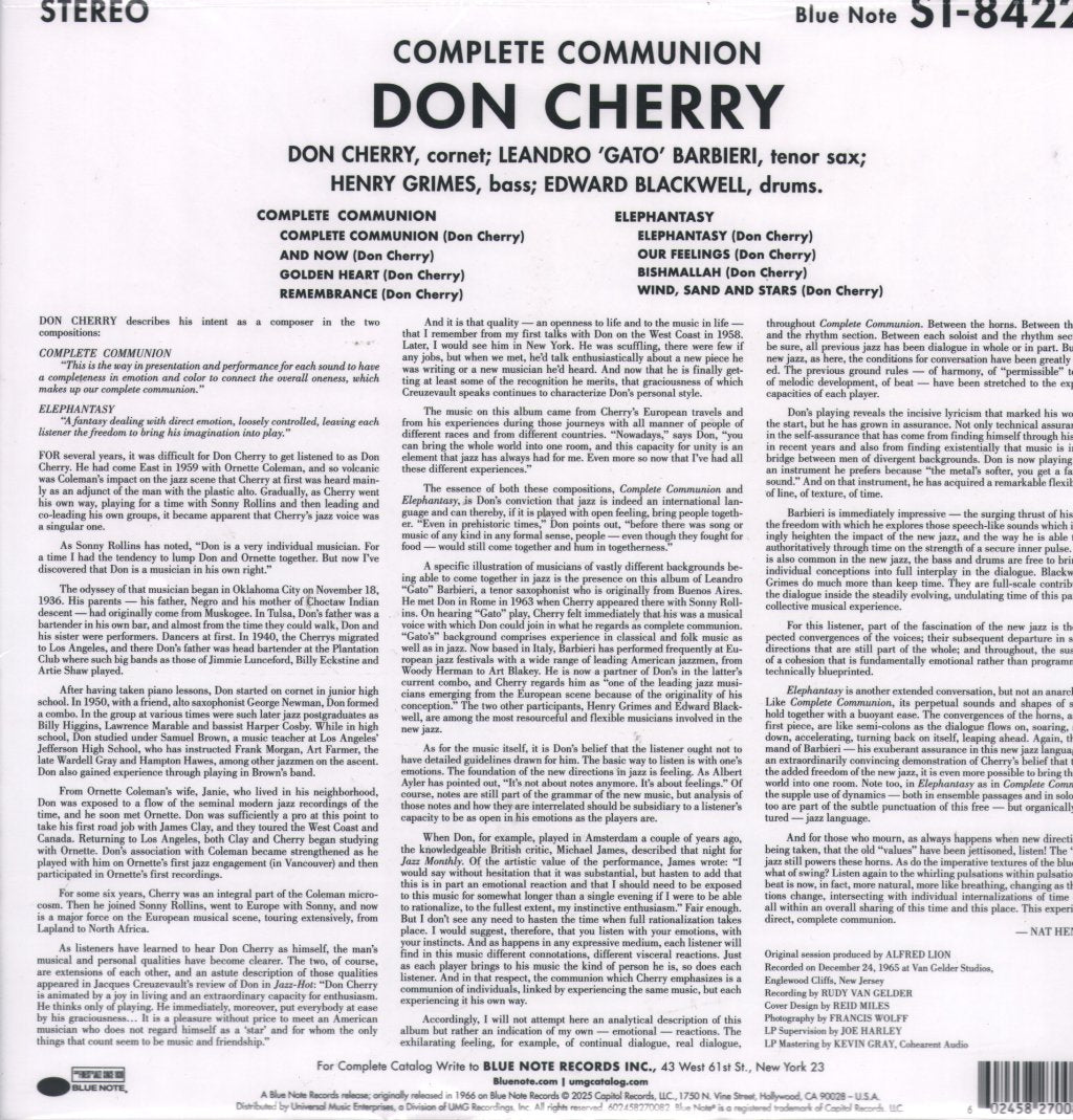 Don Cherry - Complete Communion - Lp