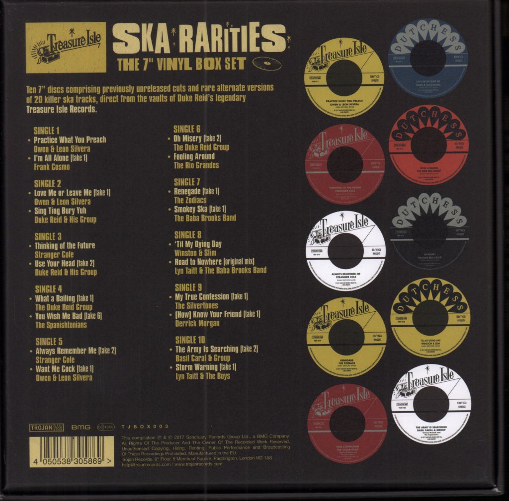 Various Artists - Treasure Isle Ska Rarities The 7 Vinyl Box Set - 7 Inch Box Set