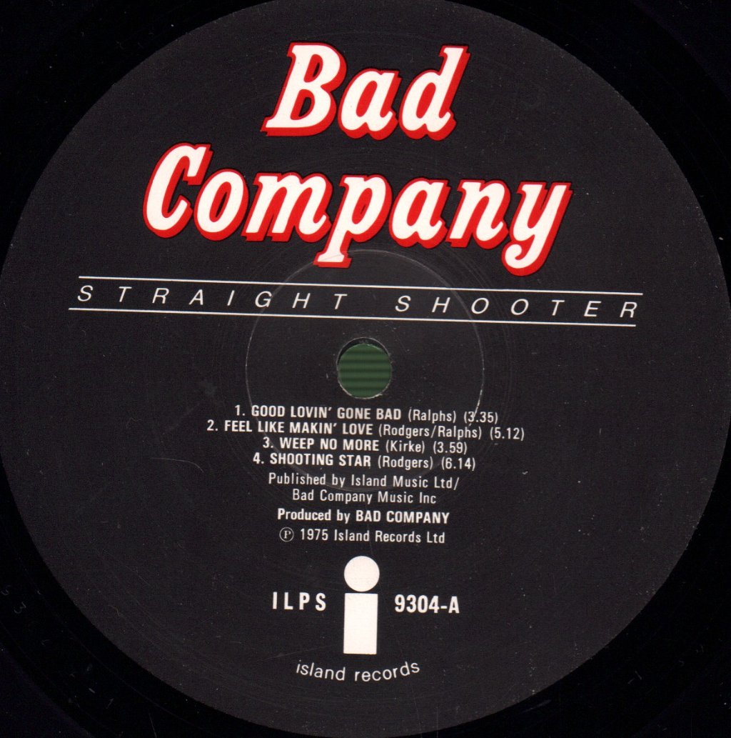Bad Company - Straight Shooter - Lp