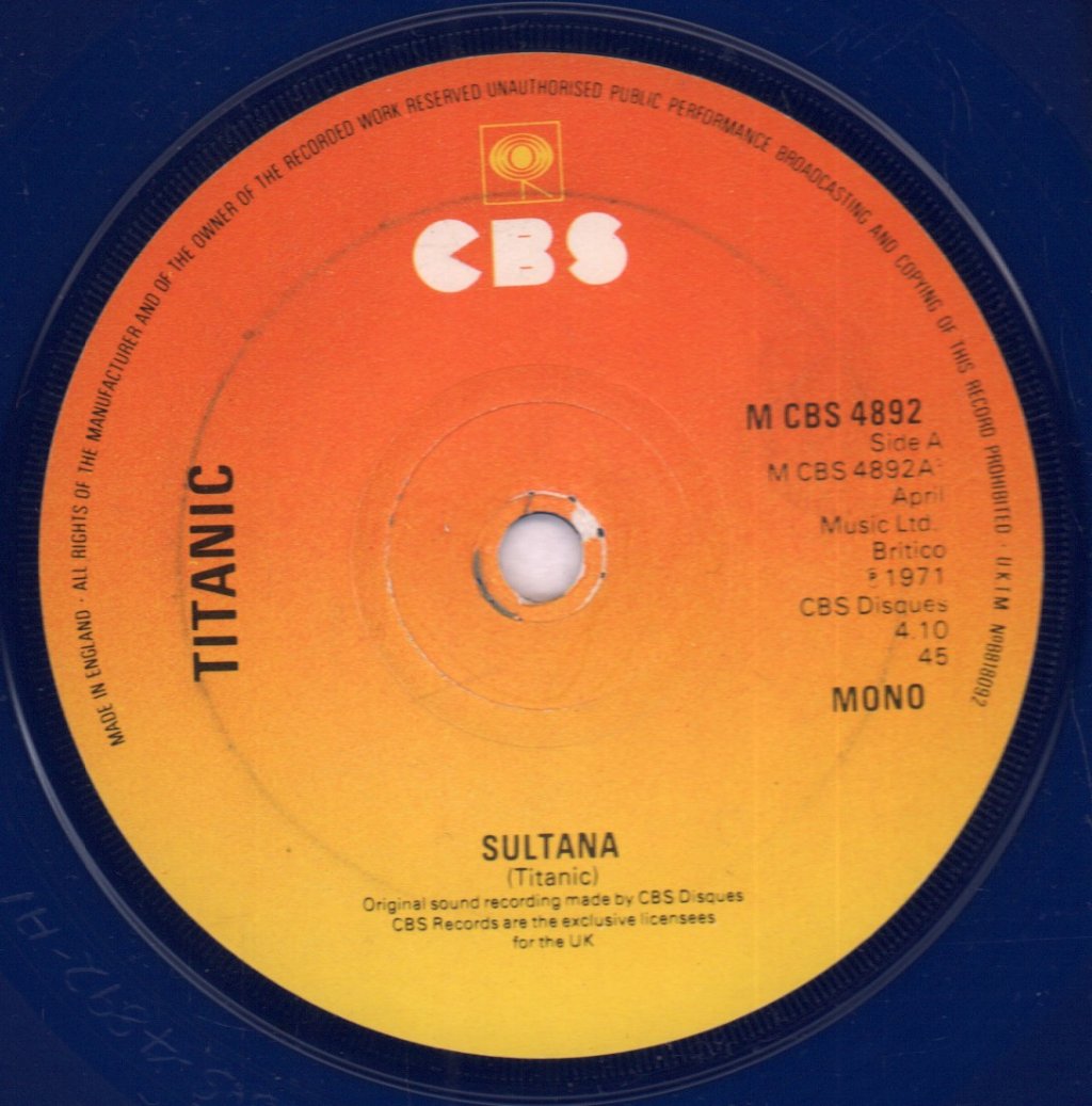 Titanic (70'S Rock Group) - Sultana - 7 Inch
