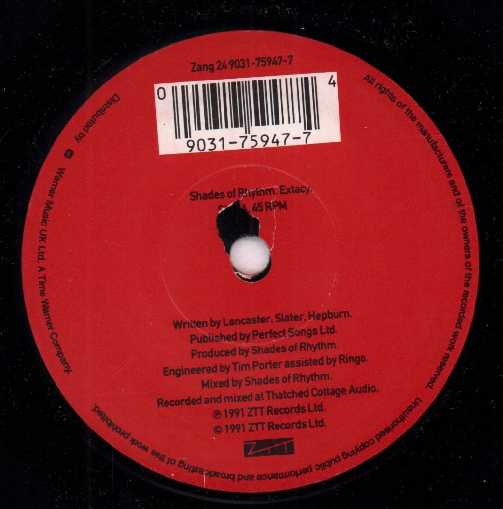 Shades Of Rhythm - Extacy - 7 Inch