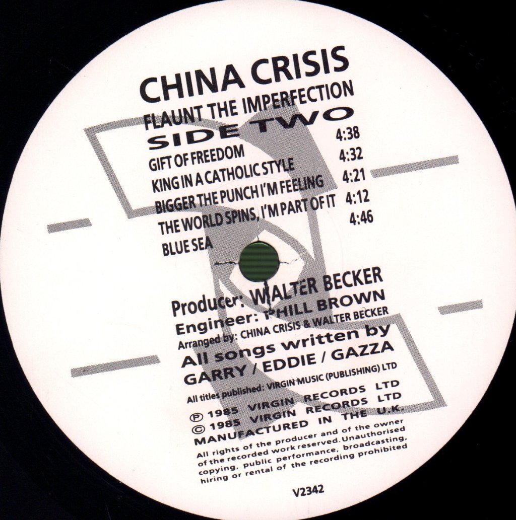 China Crisis - Flaunt The Imperfection - Lp