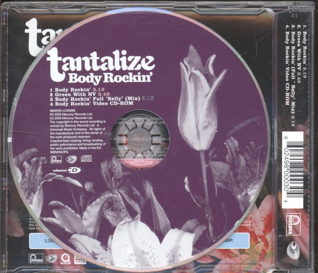 Tantalize - Body Rockin' - Cd