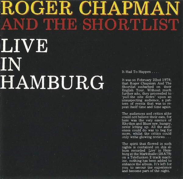 Roger Chapman - Live In Hamburg - Cd