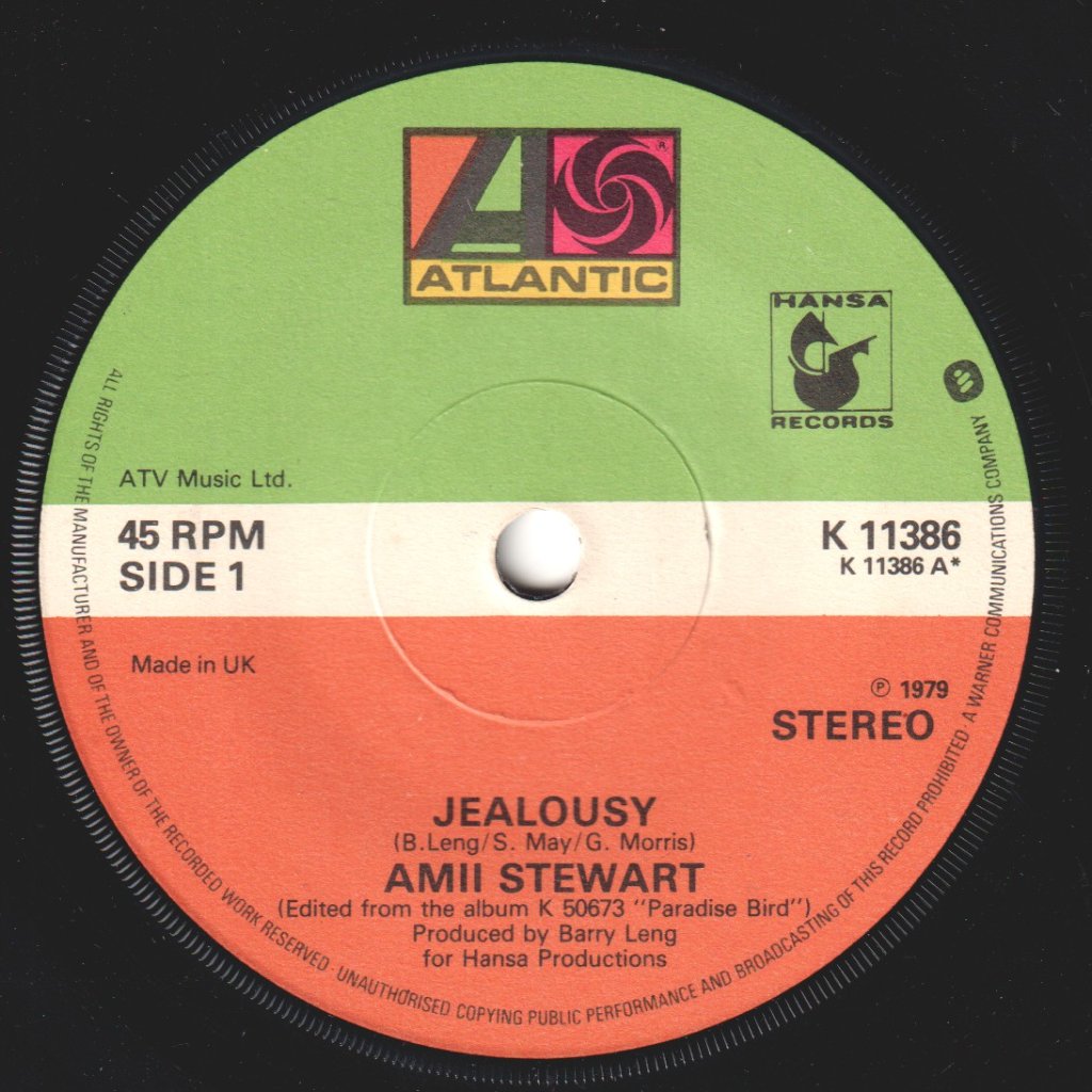 Amii Stewart - Jealousy - 7 Inch