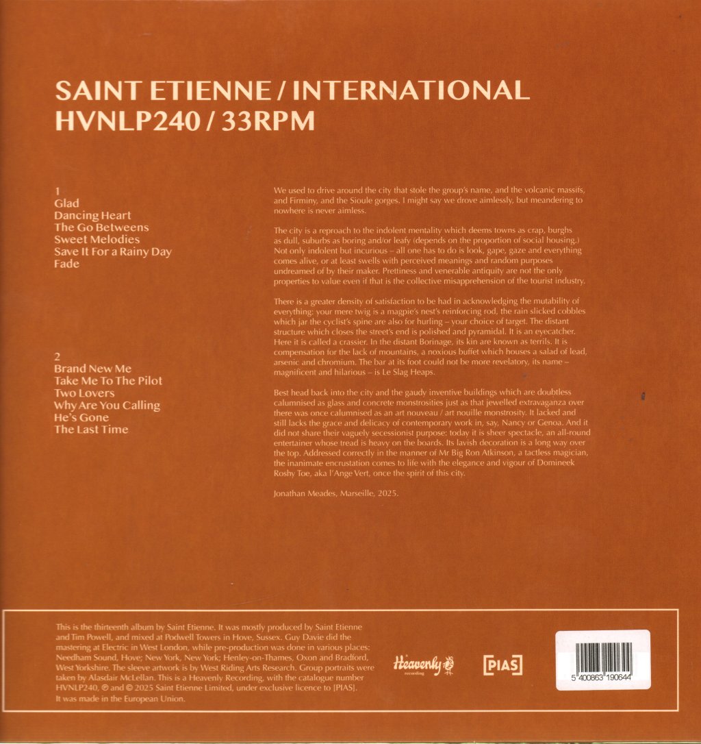 Saint Etienne - International - Lp