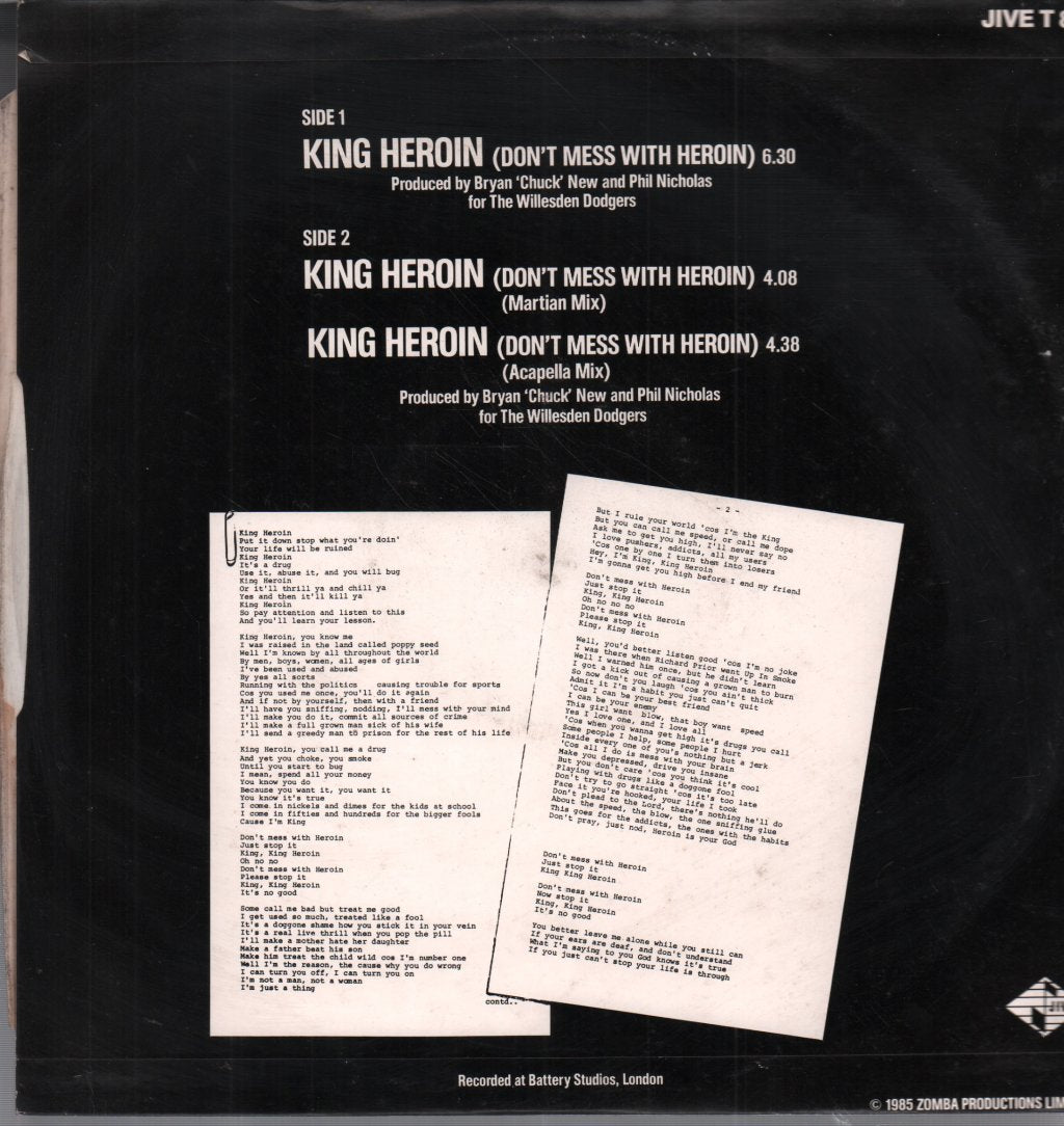Jazzy Jeff - King Heroin (Don't Mess With Heroin) - 12 Inch