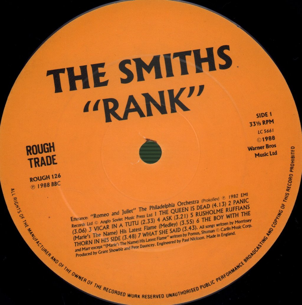 Smiths - Rank - Lp