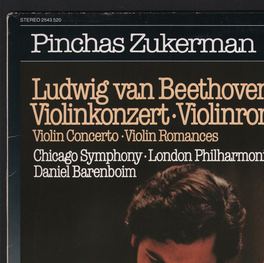 Pinchas Zukerman / Daniel Barenboim - Violin Concerto / Violin Romances - Lp