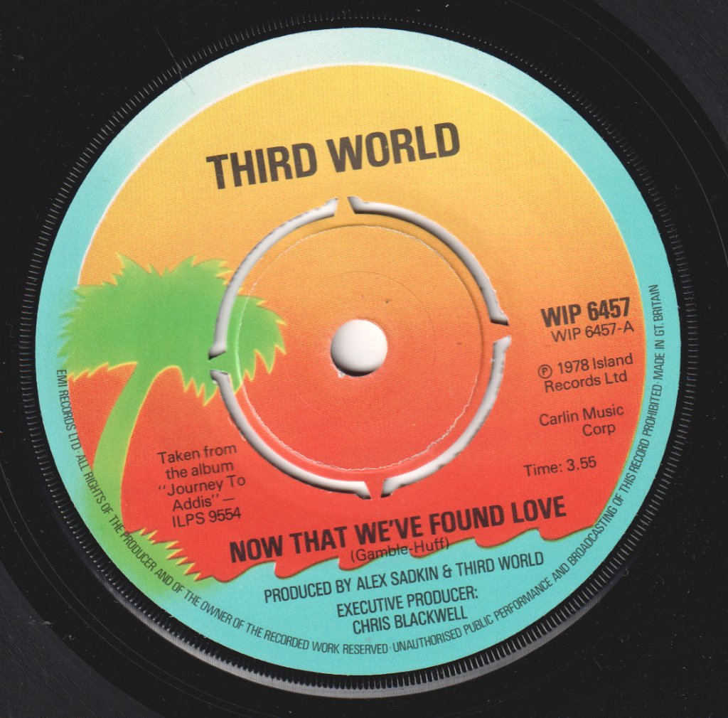 Third World (Reggae) - Now That We Found Love - 7 Inch