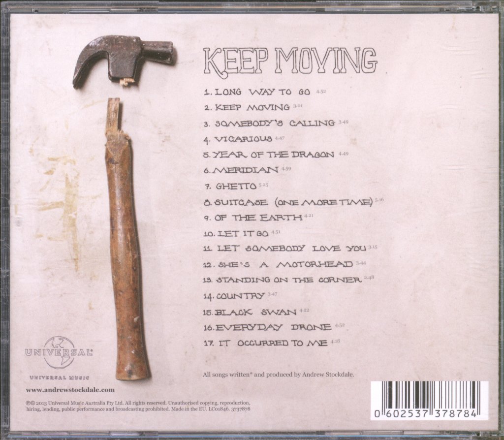 Andrew Stockdale - Keep Moving - Cd