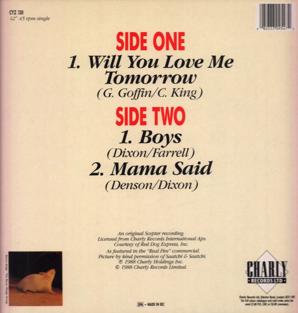 Shirelles - Will You Love Me Tomorrow - 12 Inch