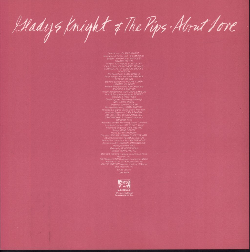 Gladys Knight And The Pips - About Love - Lp