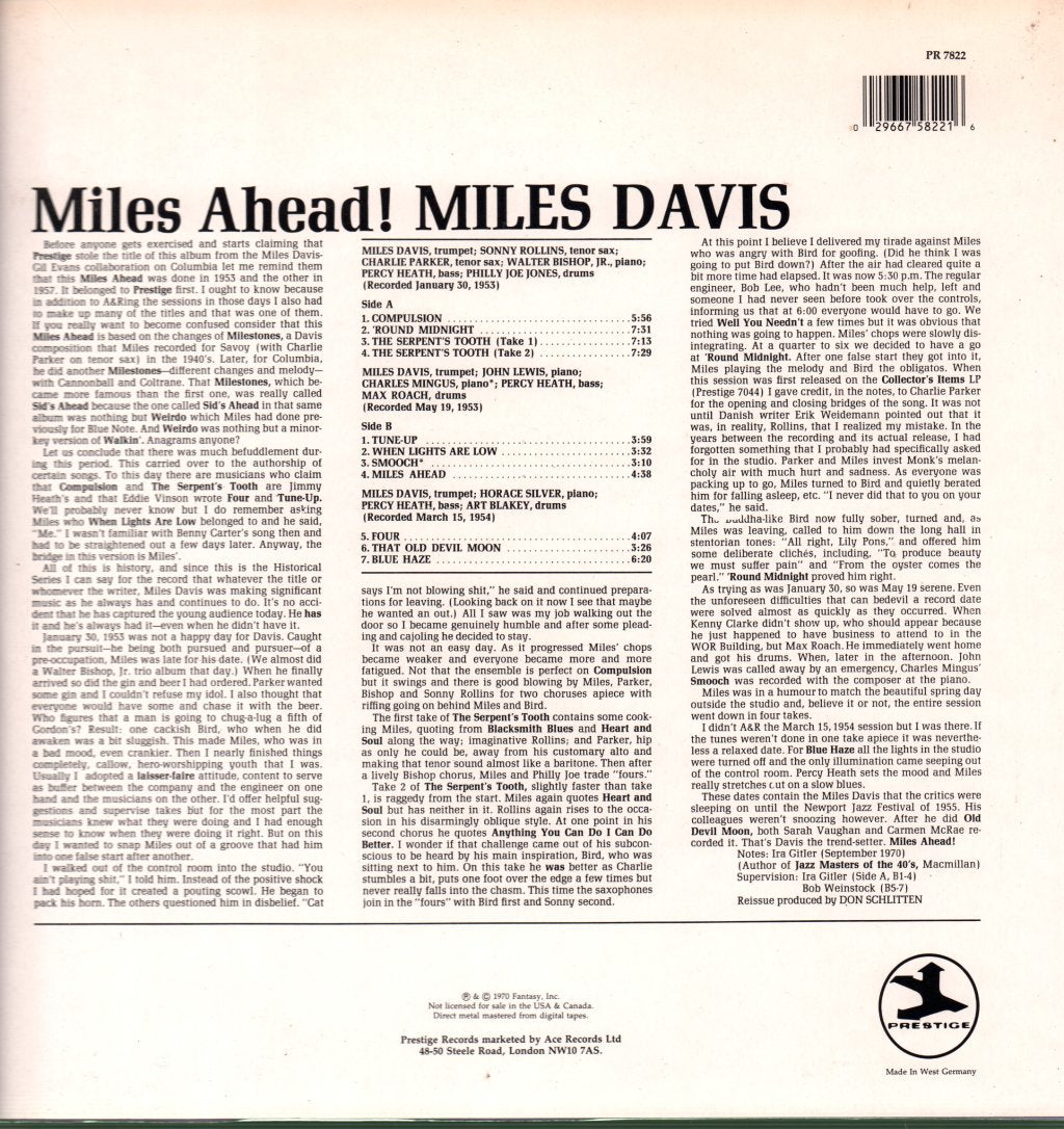 Miles Davis - Miles Ahead! - Lp