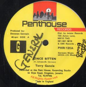 Terry Ganzie - Once Bitten - 12 Inch