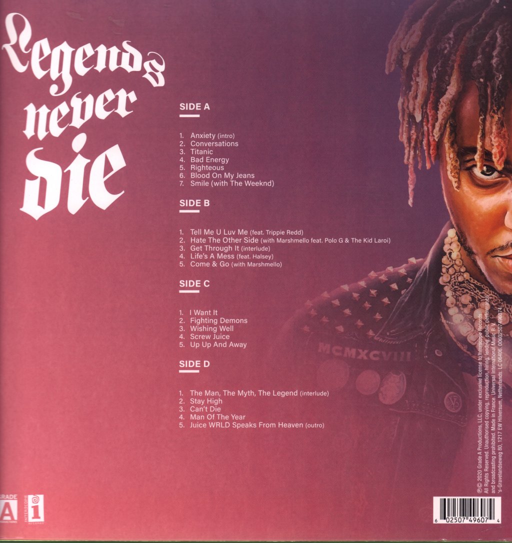 Juice WRLD - Legends Never Die - Double Lp