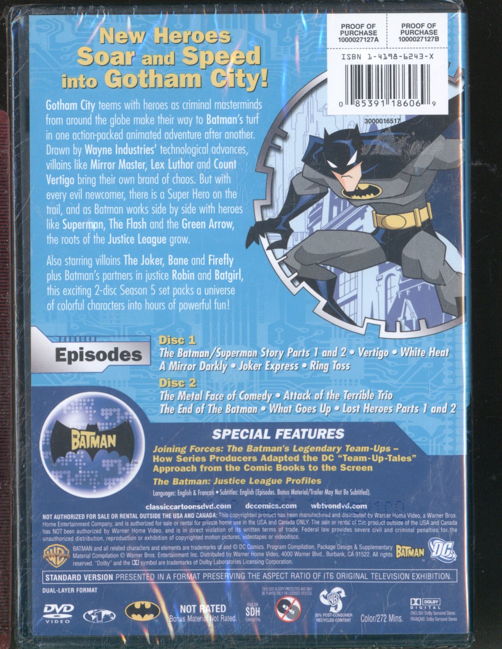 Various Artists - Batman Complete Fifth TV Series - Double Dvd
