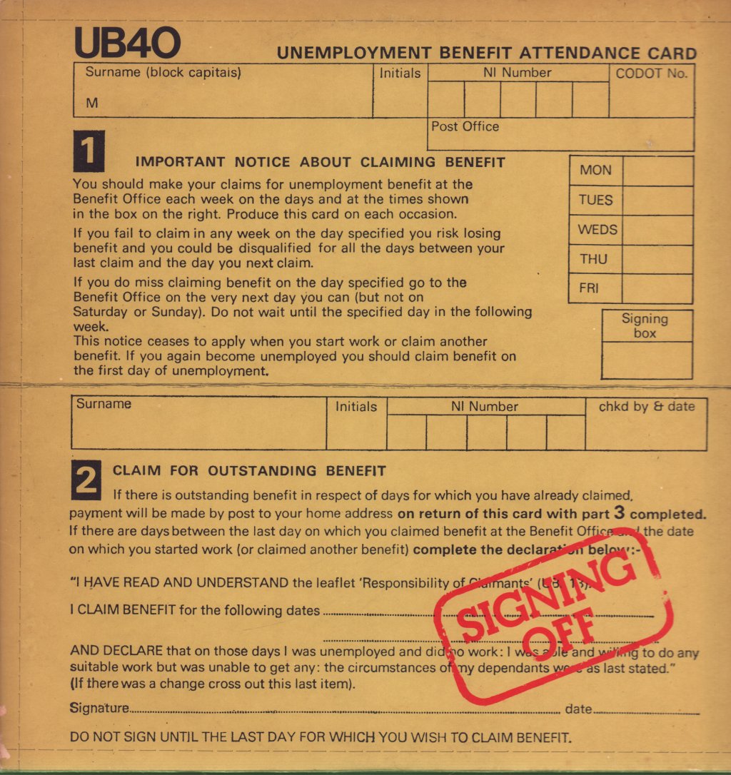 UB40 - Signing Off - Double Lp