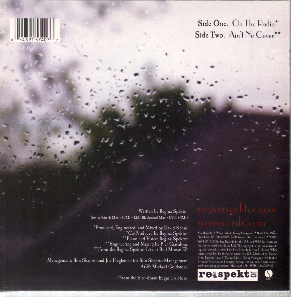 Regina Spektor - On The Radio - 7 Inch