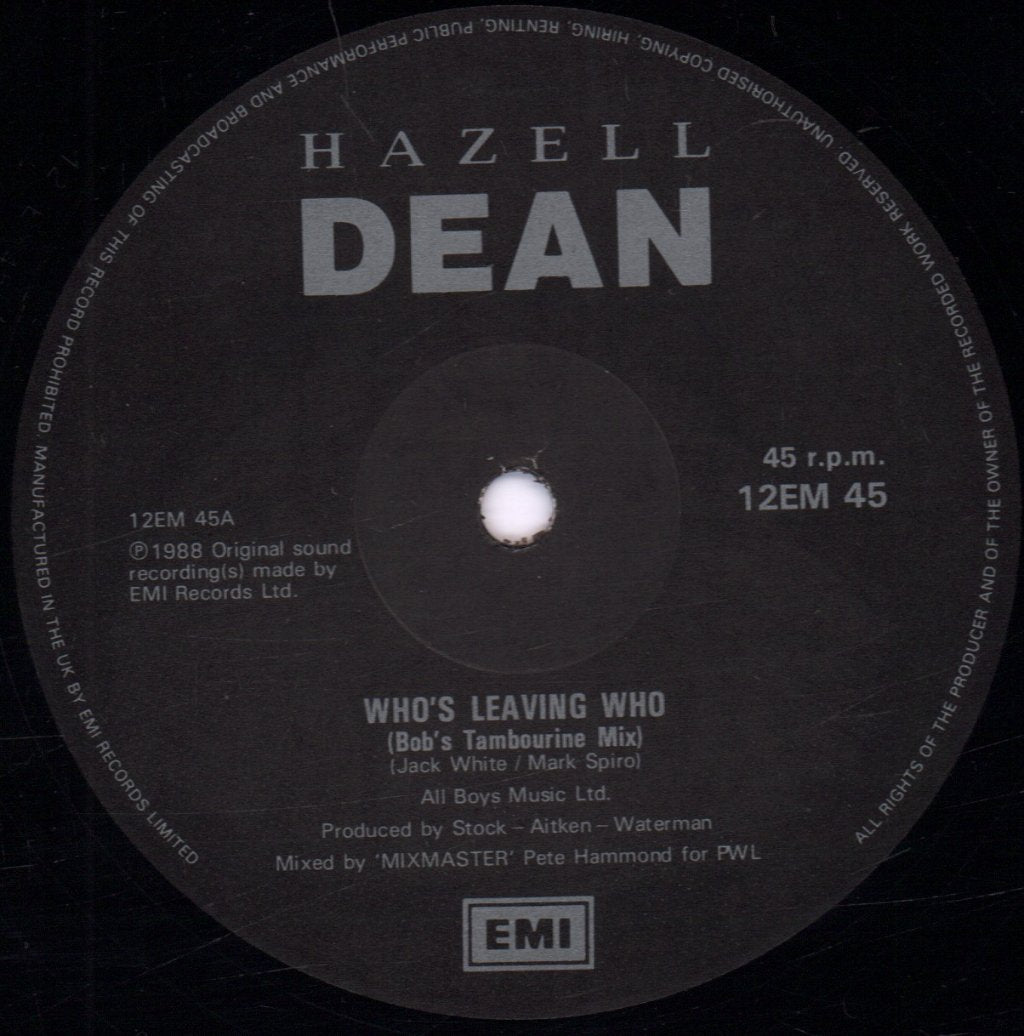 Hazell Dean - Who's Leaving Who - 12 Inch