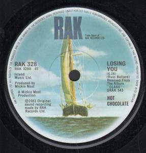 Hot Chocolate - Losing You - 7 Inch