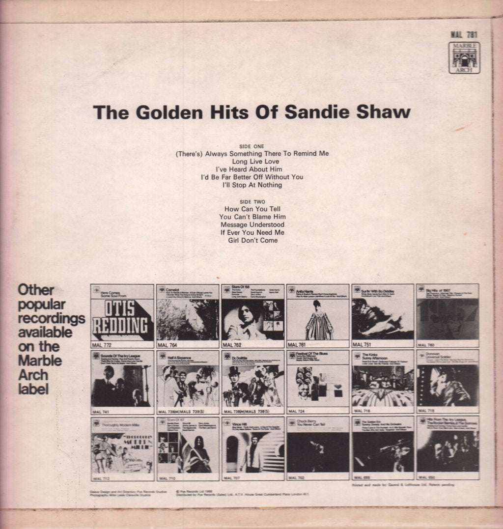 Sandie Shaw - Golden Hits Of - Lp